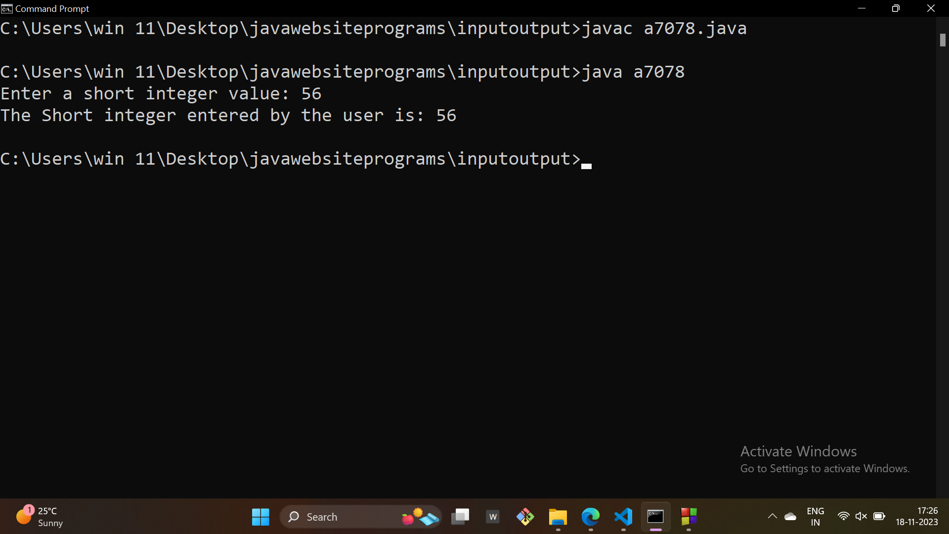 output